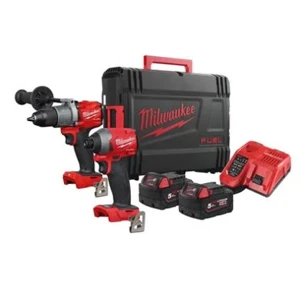 Milwaukee M18FPP2L2-502P 18V Li-Ion Fuel Combi Drill & Impact Driver, 2 x 5.0Ah Batteries, Charger & Case